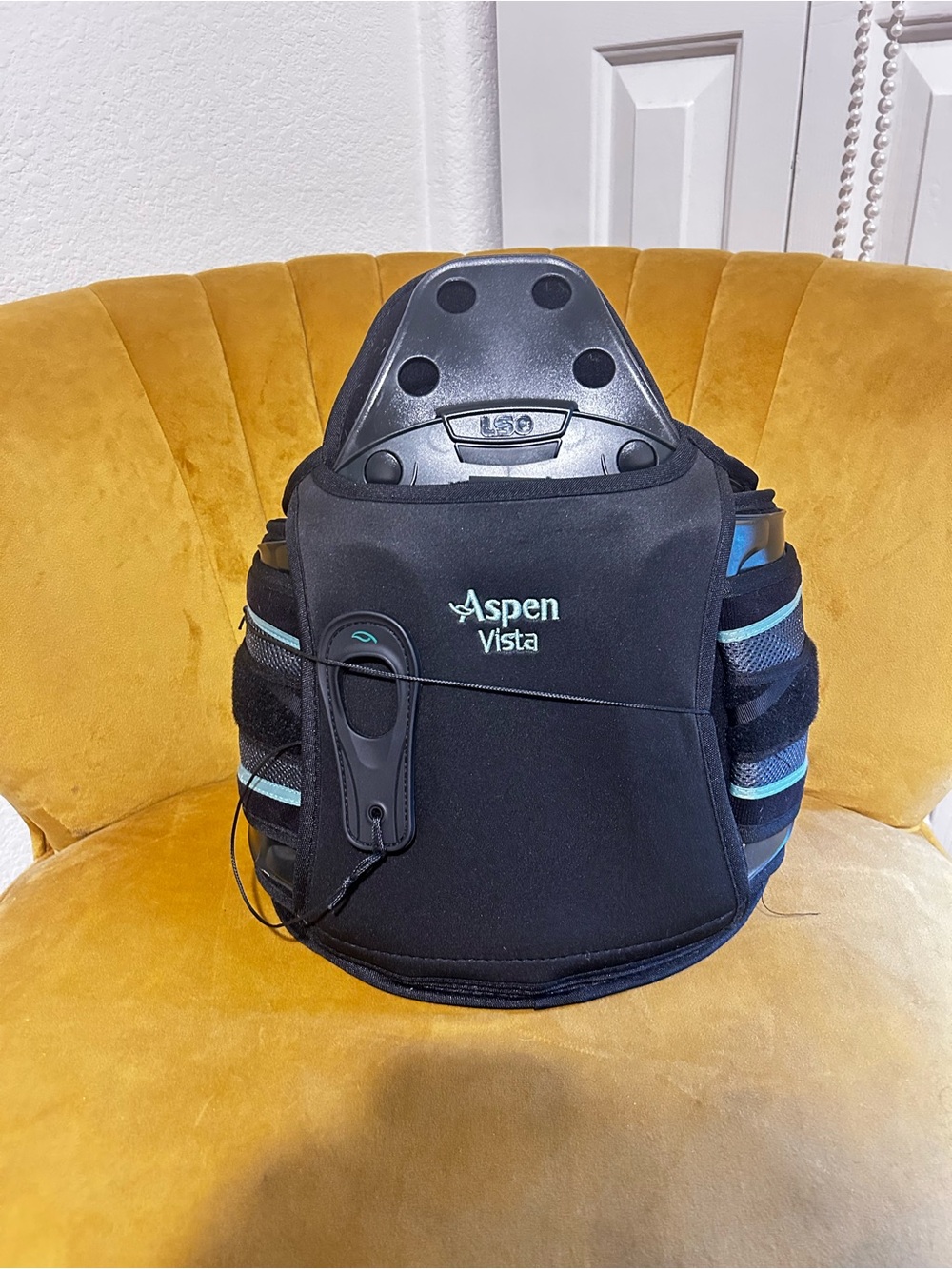 Aspen Vista LSO Black Lumbar Back Support Massager! Used one time EUC